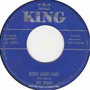Roy Brown And His Mighty-Mighty Men - Hurry Hurry Baby / Travelin' Man album flac