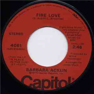 Barbara Acklin - Fire Love / Give Me Some Of Your Sweet Love album flac