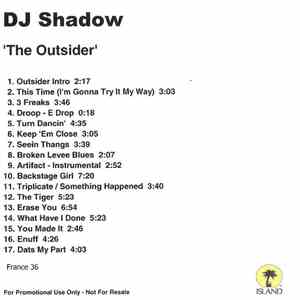 DJ Shadow - The Outsider album flac