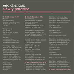Eric Chenaux - Slowly Paradise album flac
