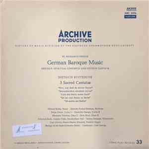 Helmut Krebs, Dietrich Fischer-Dieskau, Helga Schon, Charlotte Hampe, Hermann Töttcher, Erich Ertel, Johannes Koch, Angelo Viale, Helma Bemmer, Carl Gorvin, Hanns-Martin Schneidt, Strings Of The Bach-Orchestra Berlin - Dietrich Buxtehude: 5 Sacred Cantata album flac
