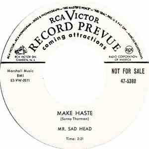 Mr. Sad Head - Make Haste / Black Diamond album flac