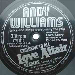 Andy Williams - Andy Williams Talks And Sings Personally For You album flac