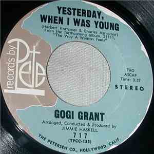 Gogi Grant - Yesterday When I Was Young / On The Mountain album flac