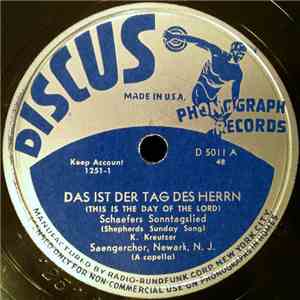 No Artist - Das Ist Der Tag Des Herrn / Schaefers Sonntagslied / Schoen Blueh'n Die Heckenrosen album flac
