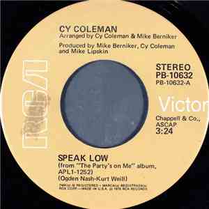 Cy Coleman - Speak Low album flac