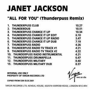 Janet Jackson - All For You (Thunderpuss Remix) album flac