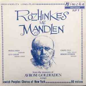 Jewish Peoples Chorus of New York - Rozhinkes Mit Mandlen album flac