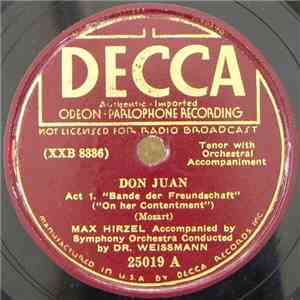 Mozart, Max Hirzel, Dr. Weissmann - Don Juan - Act 1. "Bande Der Freundschaft" = ("On Her Contentment") / Act 2 "Tränen Vom Freund Getrocknet" = ("To Her I Love Now Hasten") album flac