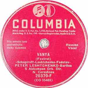 Peter Leshtchenko - Vanya / Nie Pokiday album flac