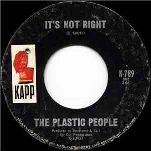 The Plastic People - It's Not Right/This Life Of Mine album flac