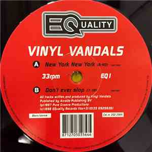 Vinyl Vandals - New York New York / Don't Ever Stop album flac
