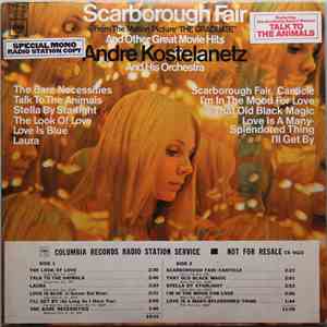 Andre Kostelanetz And His Orchestra - Scarborough Fair And Other Great Movie Hits album flac