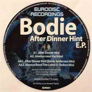 Bodie - After Dinner Hint E.P. album flac