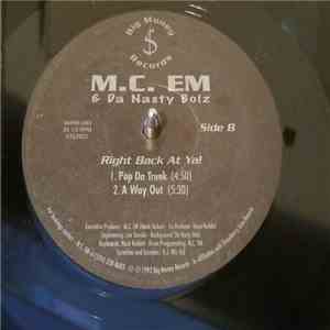 M.C. EM & Da Nasty Boiz - Right Back At Ya! album flac