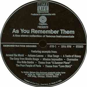 Unknown Artist - As You Remember Them album flac