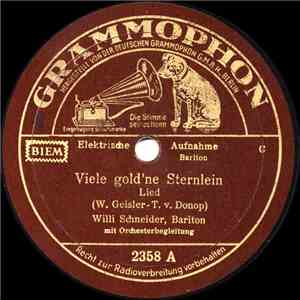 Willy Schneider - Viele Gold'ne Sternlein / Ständchen album flac