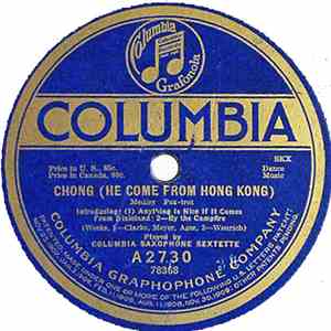 Columbia Saxophone Sextette - Chong (He Come From Hong Kong) / Waiting album flac
