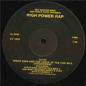 Disco Dave And The Force Of The Five MCs, Crashcrew - High Power Rap album flac