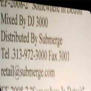 DJ 3000 - Somewhere In Detroit Mix Series Vol. 1 album flac