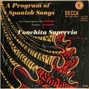 Frank Marshall  - Conchita Supervia, A Program Of Spanish Songs album flac