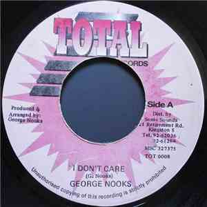 George Nooks - I Don't Care album flac