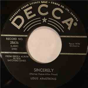 Louis Armstrong - Sincerely album flac