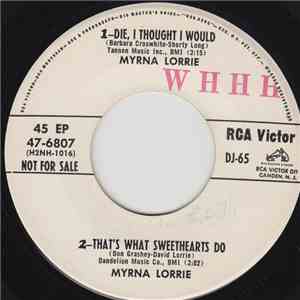 Myrna Lorrie / The Rhythm Rockers Featuring Chet Atkins - Die, I Thought I Would album flac