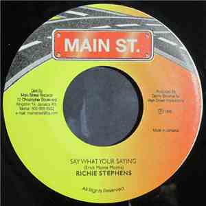 Richie Stephens - Say What You're Saying album flac