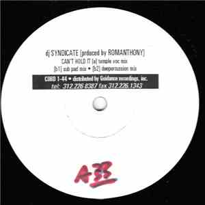 Romanthony - I Can't Hold It album flac