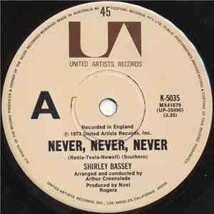 Shirley Bassey - Never, Never, Never / Day By Day album flac