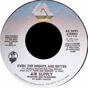 Air Supply - Even The Nights Are Better / One Step Closer album flac