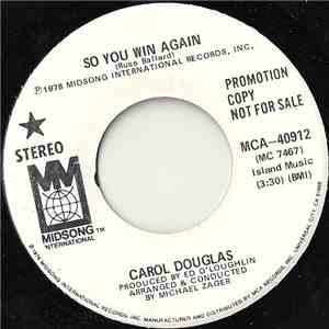 Carol Douglas - So You Win Again album flac