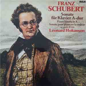 Franz Schubert - Leonard Hokanson - Sonate Für Klavier A-Dur Op. Posth. D. 959 album flac