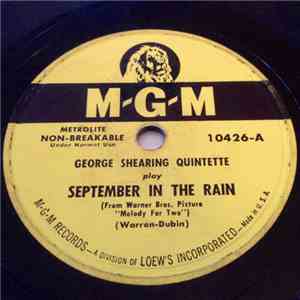 George Shearing Quintette - September In The Rain / Bop, Look And Listen album flac