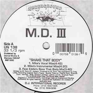 M.D. III - Shake That Body album flac
