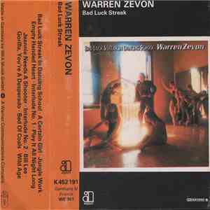 Warren Zevon - Bad Luck Streak In Dancing School album flac