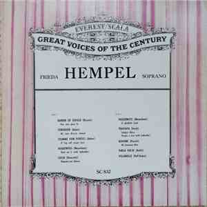 Frieda Hempel - Frieda Hempel, Soprano album flac