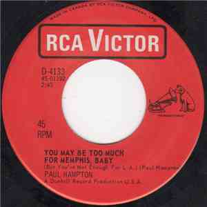 Paul Hampton - You May Be Too Much For Memphis, Baby album flac