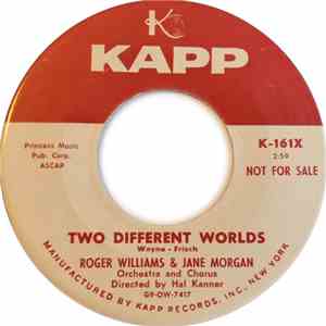 Roger Williams  & Jane Morgan - Two Different Worlds album flac