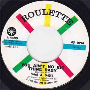 Sam & Dave - You Ain't No Big Thing Baby / It Was So Nice While It Lasted album flac