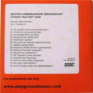 Deutsch Amerikanische Freundschaft - Fünfzehn Neue DAF Lieder album flac