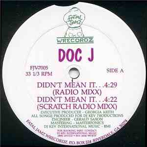 Doc J  - Didn't Mean It album flac