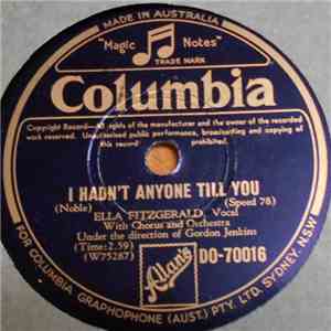 Ella Fitzgerald - I Hadn't Anyone Till You / Trying album flac