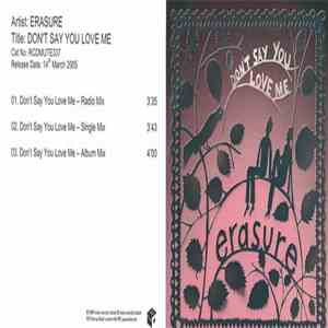 Erasure - Don't Say You Love Me album flac