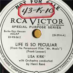 Lisa Kirk - Life Is So Peculiar / I'm Gonna Hang Your Picture In The Post Office album flac