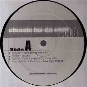 Various - Classix For Da Club Vol. 8 album flac