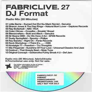 Various - Fabriclive. 27 DJ Format Radio Mix album flac
