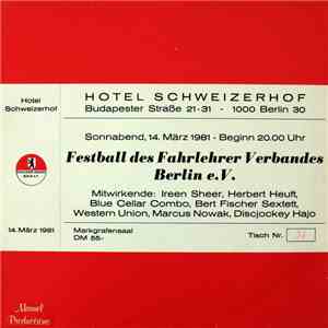 Various - Festball Des Fahrlehrer Verbandes Berlin E.V. - 14. März 1981 album flac