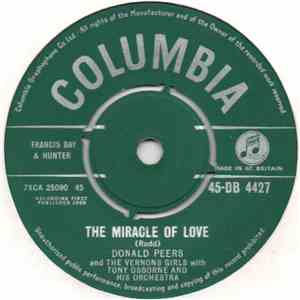 Donald Peers And The Vernons Girls With Tony Osborne And His Orchestra - The Miracle Of Love album flac